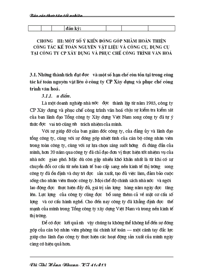 image for page kế toán nguyên liệu vật liệu và công cụ dụng cụ tại Công ty Cổ phần ây dựng và Phục chế  công trình văn hoá