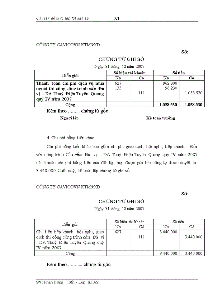 image for page Hoàn thiện kế toán chi phí sản xuất và tính giá thành sản phẩm xây lắp tại Công ty cổ phần CAVICOVN KTM & XD