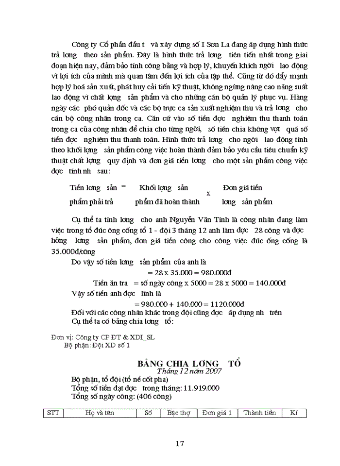 image for page kế toán tiền lương và các khoản trích theo lương tại công ty cổ phần đầu tư và xây dựng số I Sơn La để làm báo cáo thực tập tốt nghiệp