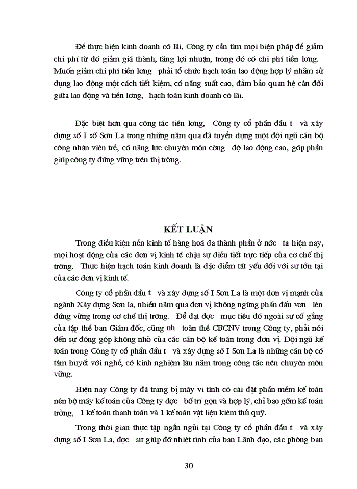 image for page kế toán tiền lương và các khoản trích theo lương tại công ty cổ phần đầu tư và xây dựng số I Sơn La để làm báo cáo thực tập tốt nghiệp