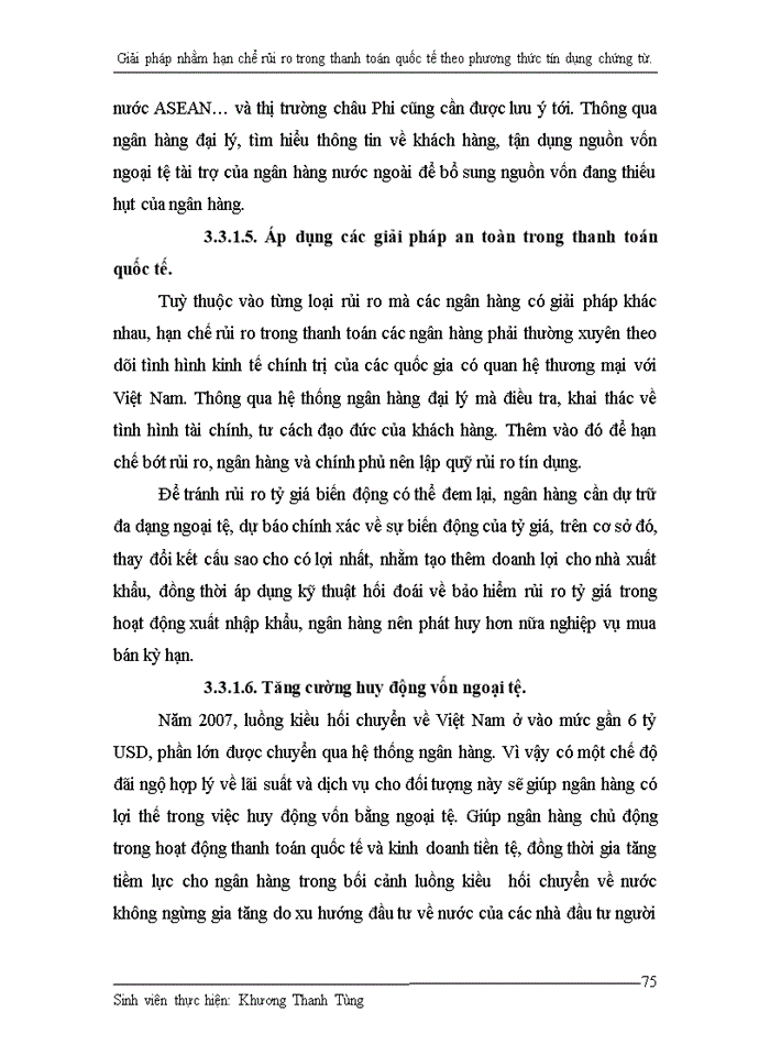 image for page Giải pháp nhằm hạn chế rủi ro trong thanh toán quốc tế theo phương thức tín dụng chứng từ tại ngân hàng thương mại cổ phần xuất nhập khẩu Việt Nam