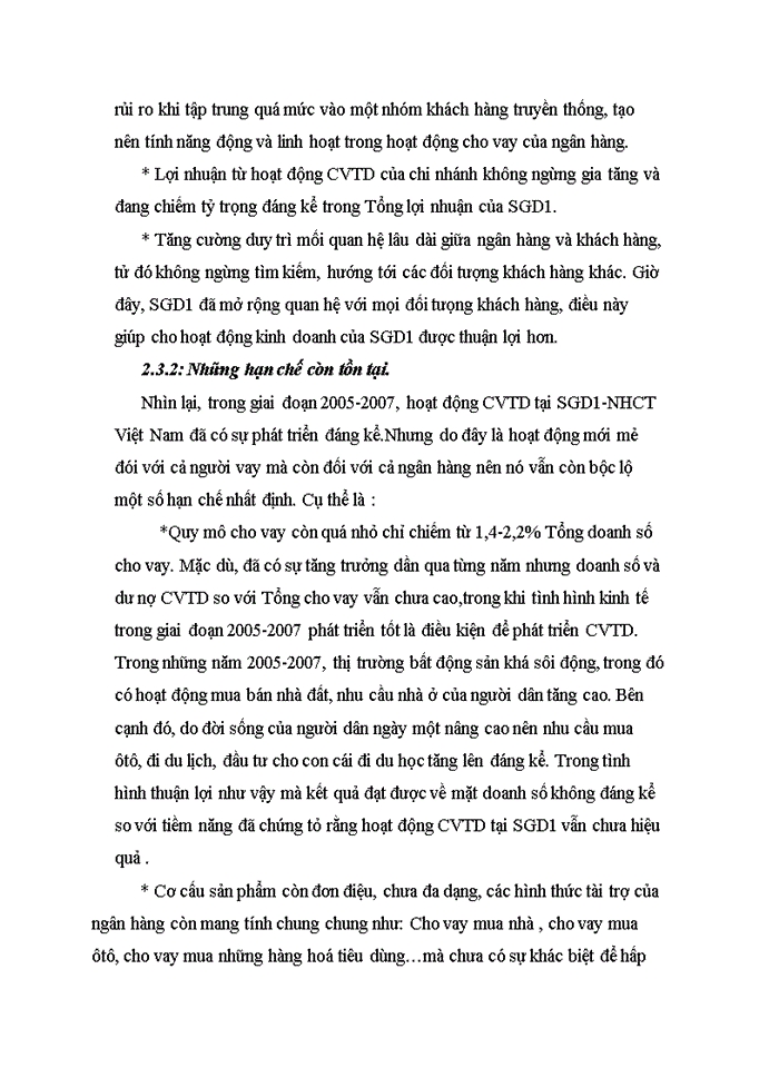 image for page Phát triển cho vay tiêu dùng tại Sở giao dịch 1-Ngân hàng Công thương Việt Nam