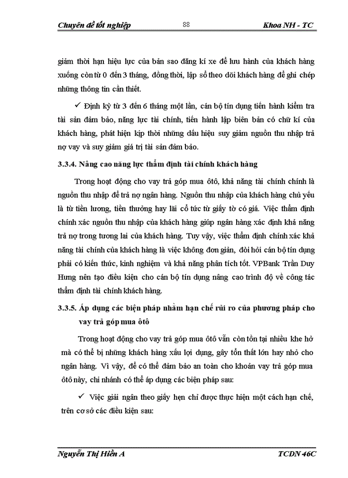 image for page Giải pháp nhằm mở rộng hoạt động cho vay trả góp mua ôtô của VPBank Trần Duy Hưng