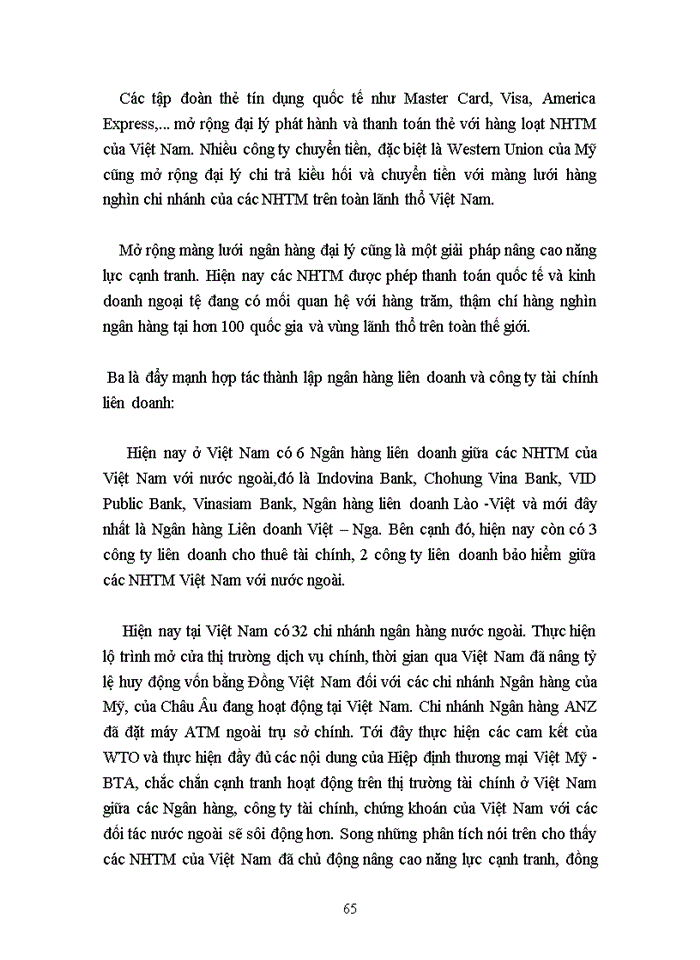 image for page Năng lực cạnh tranh của ngân hàng Việt Nam sau khi Việt Nam gia nhập WTO:thực trạng và giải pháp