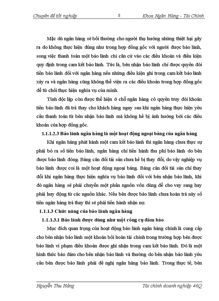 image for page Giải pháp nâng cao chất lượng hoạt động bảo lãnh tại Chi nhánh Ngân hàng Ngoại thương Hà nội