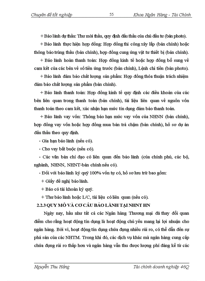 image for page Giải pháp nâng cao chất lượng hoạt động bảo lãnh tại Chi nhánh Ngân hàng Ngoại thương Hà nội