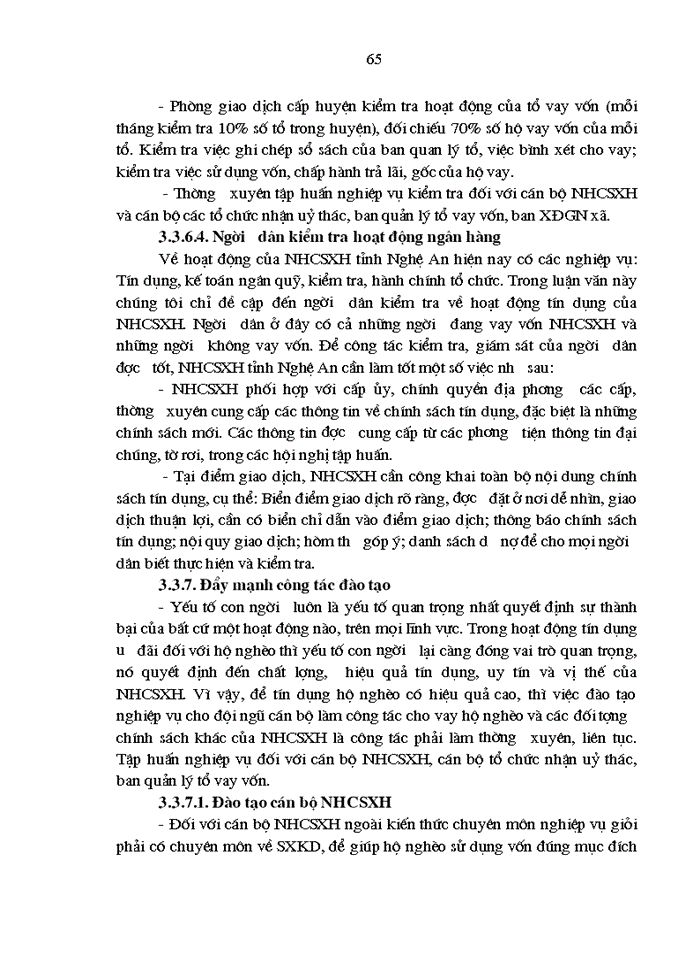 image for page Giải pháp nâng cao hiệu quả tín dụng đối với hộ nghèo tại Ngân hàng Chính sách xã hội tỉnh Nghệ An