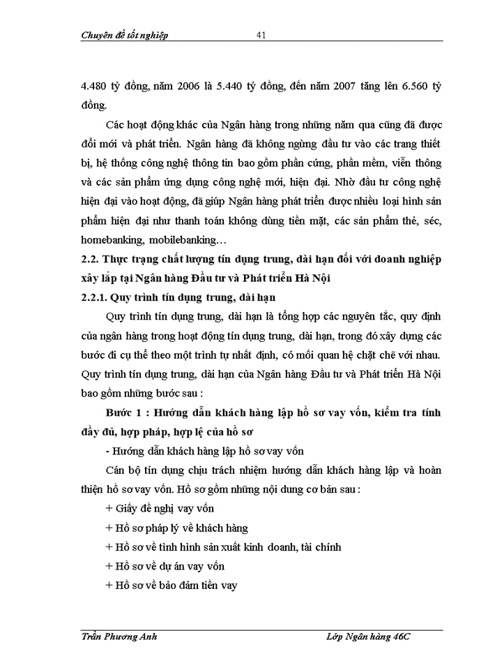 image for page Nâng cao chất lượng tín dụng trung, dài hạn đối với doanh nghiệp xây lắp tại Chi nhánh Ngân hàng Đầu tư và Phát triển Tp Hà Nội