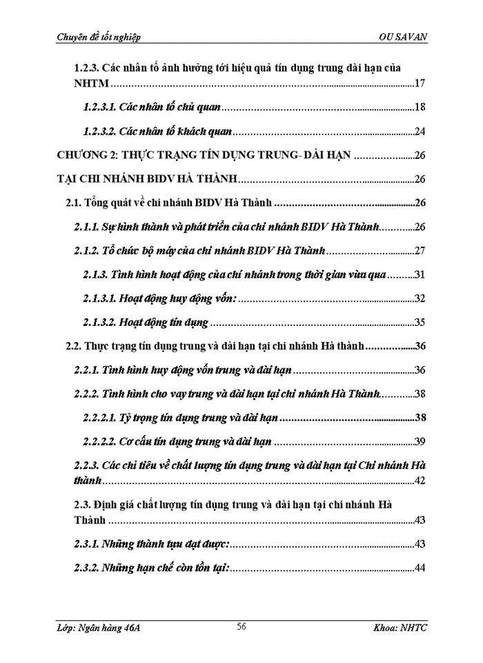 image for page Giải pháp nâng cao hiệu quả tín dụng trung và dài hạn tại chi nhánh ngân hàng đầu tư và phát triển việt nam  hà thành