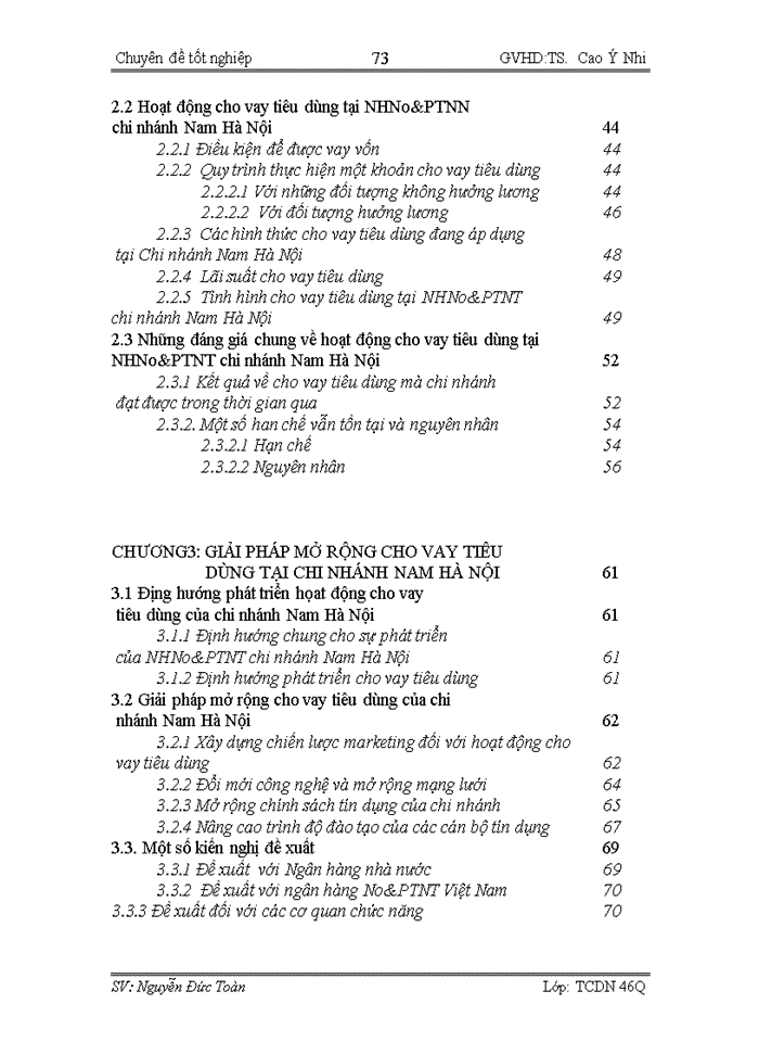 image for page Giải pháp mở rộng hoạt động cho vay tiêu dùng tại NHNo&PTNT chi nhánh Nam Hà Nội