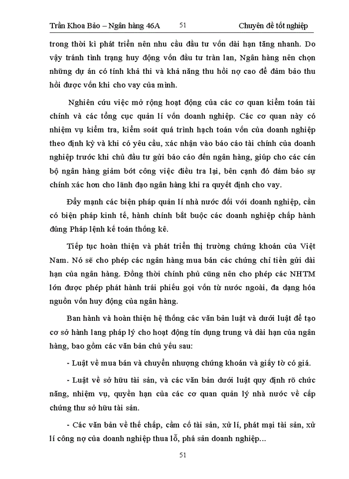 image for page Nâng cao chất lượng tín dụng trung và dài hạn đối với doanh nghiệp tại ngân  hàng thương mại cổ phần quân đội - chi nhánh điện biên phủ