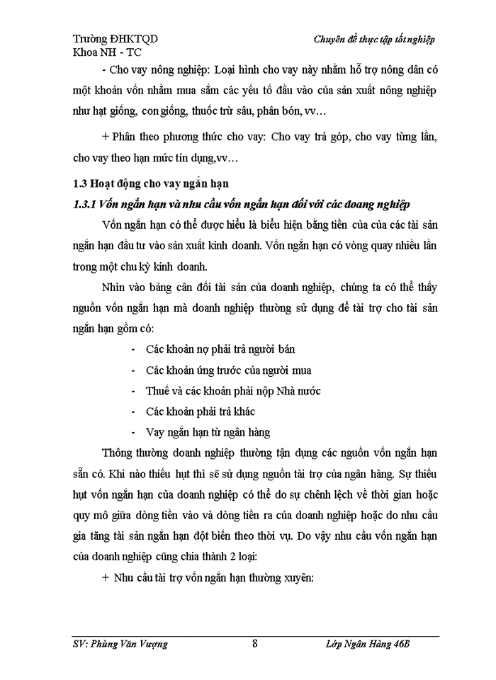 image for page Nâng cao chất lượng cho vay ngắn hạn  tại NHNo&PTNT Chi nhánh Láng Hạ