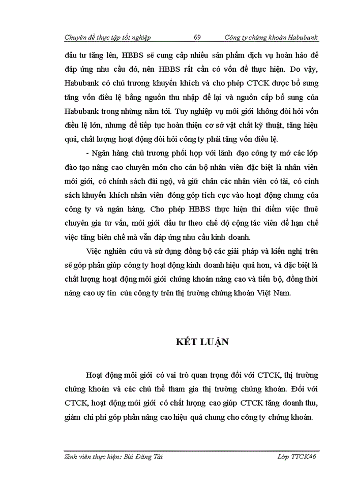 image for page Nâng cao chất lượng hoạt động môi giới chứng khoán tại công ty chứng khoán Habubank