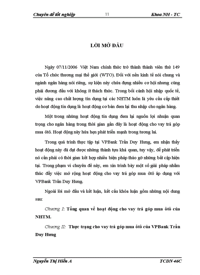 image for page Giải pháp nhằm mở rộng hoạt động cho vay trả góp mua ôtô của VPBank Trần Duy Hưng