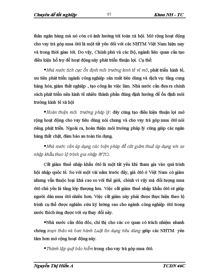 image for page Giải pháp nhằm mở rộng hoạt động cho vay trả góp mua ôtô của VPBank Trần Duy Hưng