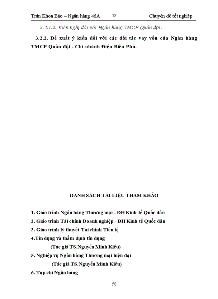 image for page Nâng cao chất lượng tín dụng trung và dài hạn đối với doanh nghiệp tại ngân  hàng thương mại cổ phần quân đội - chi nhánh điện biên phủ