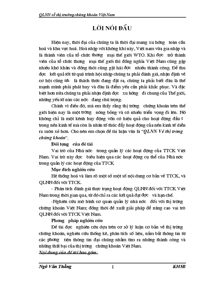 image for page QLNN Về thị trường chứng khoán