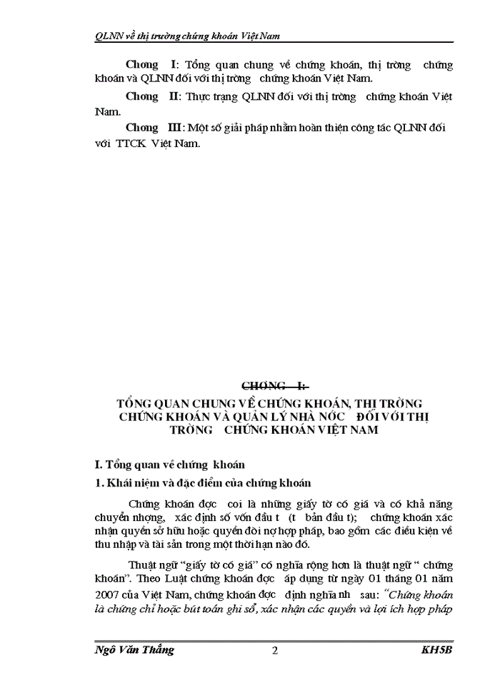 image for page QLNN Về thị trường chứng khoán