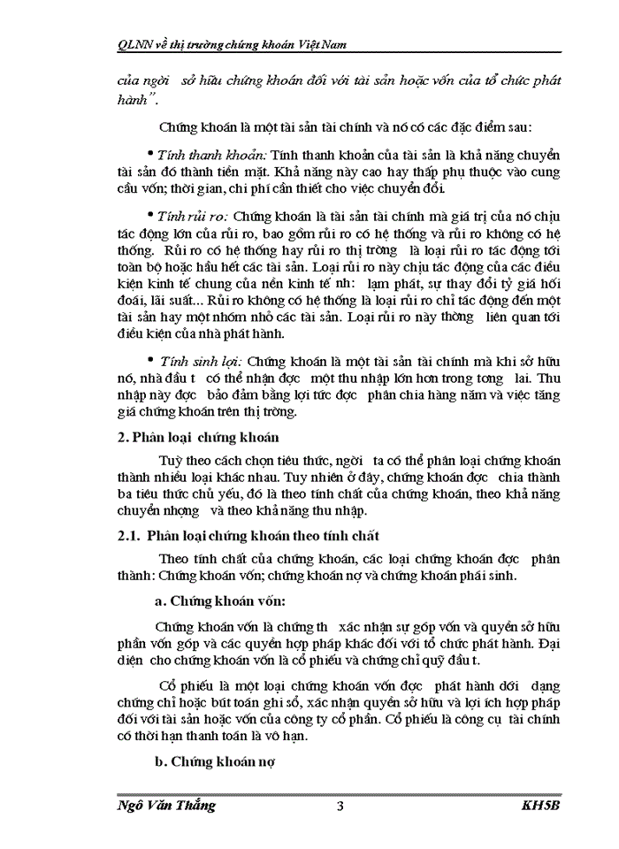 image for page QLNN Về thị trường chứng khoán