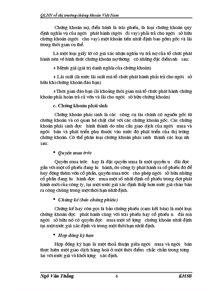 image for page QLNN Về thị trường chứng khoán