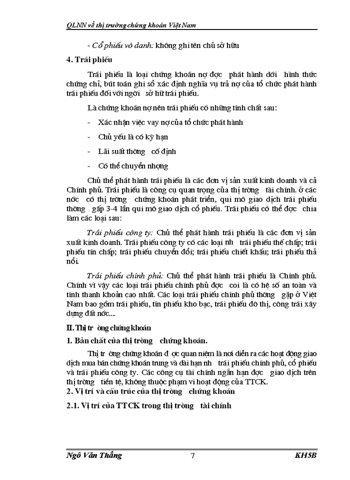 image for page QLNN Về thị trường chứng khoán