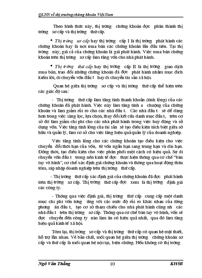 image for page QLNN Về thị trường chứng khoán