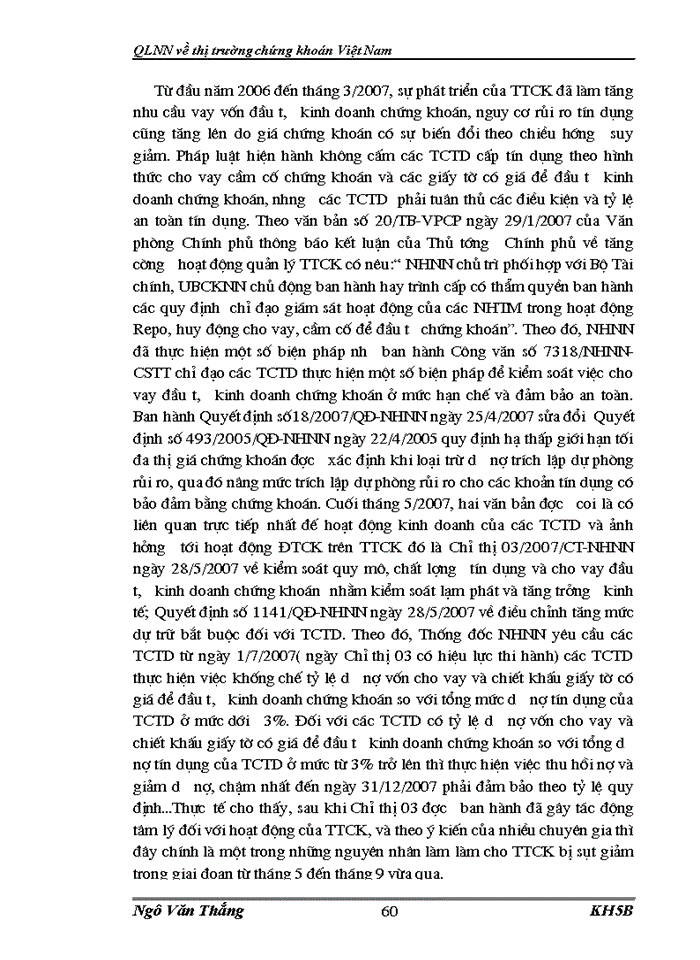 image for page QLNN Về thị trường chứng khoán