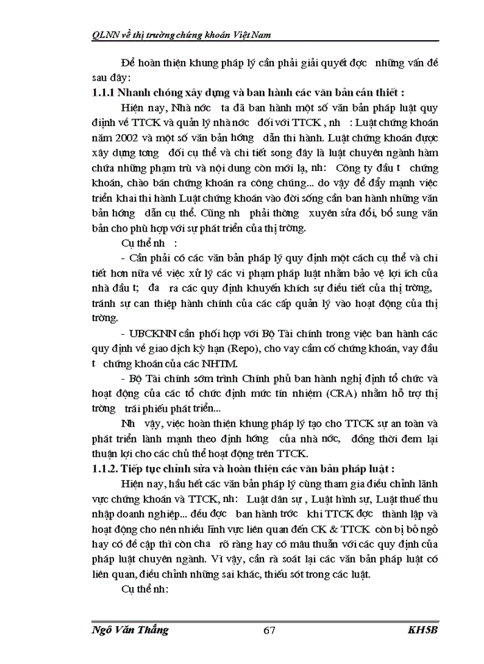 image for page QLNN Về thị trường chứng khoán