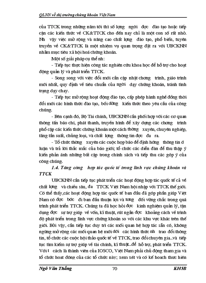 image for page QLNN Về thị trường chứng khoán