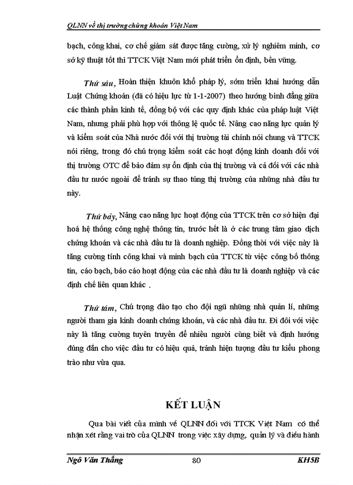 image for page QLNN Về thị trường chứng khoán