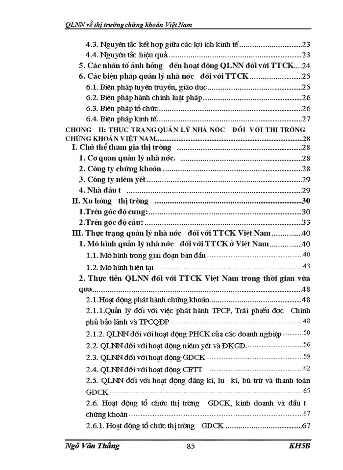 image for page QLNN Về thị trường chứng khoán