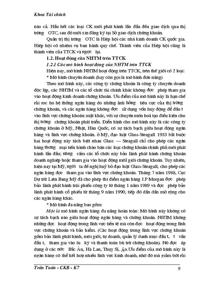 image for page Phát huy vai trò của Ngân hàng thương mại đối với sự phát triển của thị trường chứng khoán Việt Nam