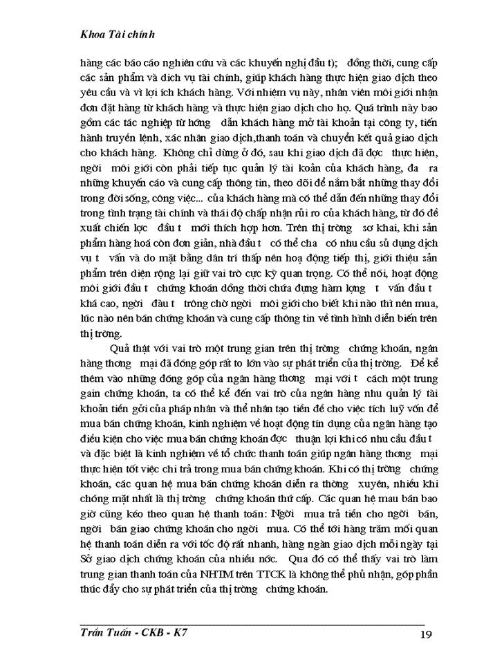image for page Phát huy vai trò của Ngân hàng thương mại đối với sự phát triển của thị trường chứng khoán Việt Nam