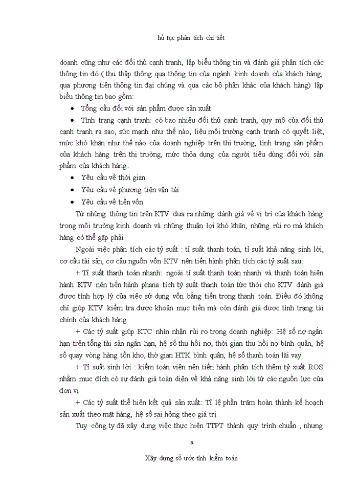 image for page Vận dụng thủ tục phân tích trong kiểm toán báo cáo tài chính do Công ty TNHH Kiểm toán Mỹ-chi nhánh Hà Nội thực hiện