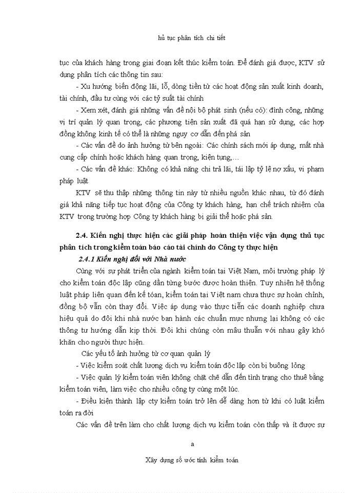 image for page Vận dụng thủ tục phân tích trong kiểm toán báo cáo tài chính do Công ty TNHH Kiểm toán Mỹ-chi nhánh Hà Nội thực hiện
