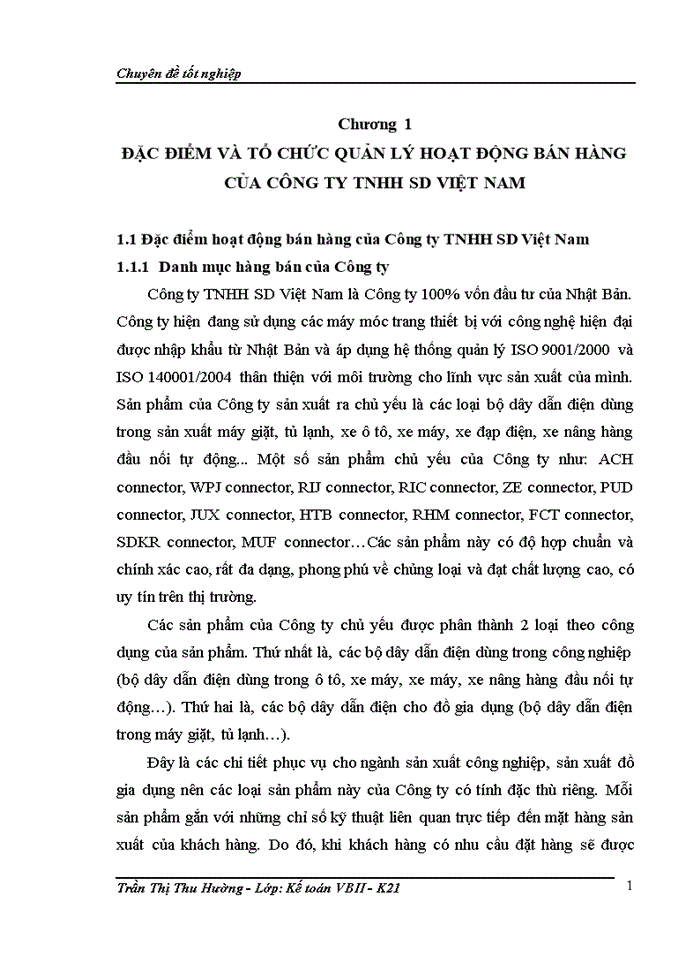 image for page Hoàn thiện kế toán bán hàng tại Công ty TNHH SD Việt Nam