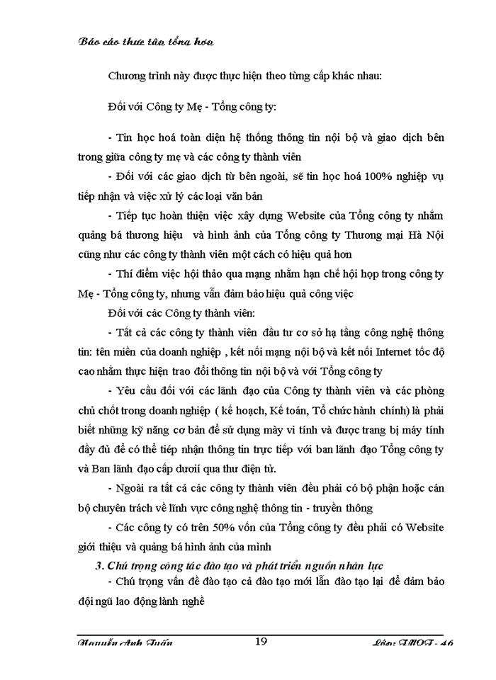 image for page Phương hướng và giải pháp trong hoạt động sản xuất kinh doanh của tổng công ty trong thời gian tới (năm 2008)