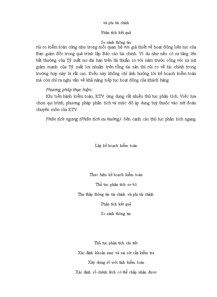 image for page Vận dụng thủ tục phân tích trong kiểm toán báo cáo tài chính do Công ty TNHH Kiểm toán Mỹ-chi nhánh Hà Nội thực hiện