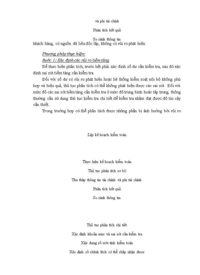 image for page Vận dụng thủ tục phân tích trong kiểm toán báo cáo tài chính do Công ty TNHH Kiểm toán Mỹ-chi nhánh Hà Nội thực hiện