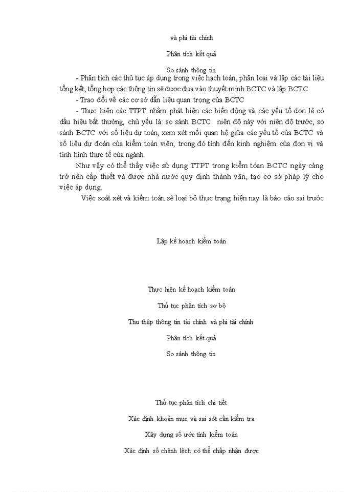 image for page Vận dụng thủ tục phân tích trong kiểm toán báo cáo tài chính do Công ty TNHH Kiểm toán Mỹ-chi nhánh Hà Nội thực hiện