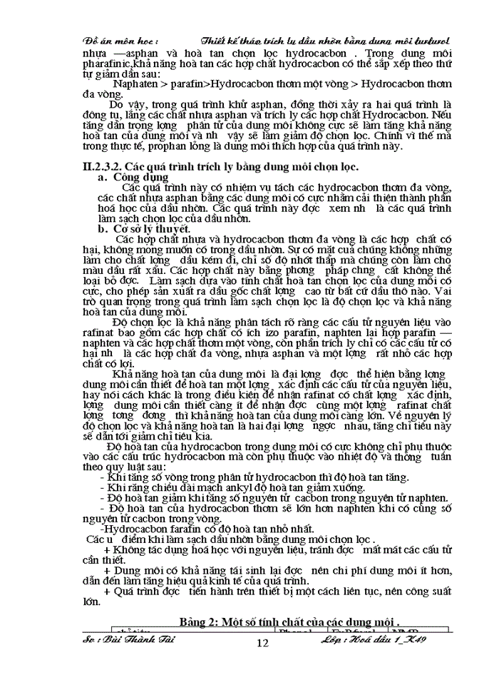 image for page Thiết kế tháp trích ly dầu nhờn bằng dung môi furfurol