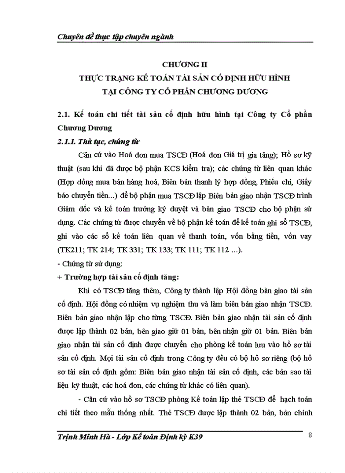 image for page Hoàn thiện kế toán tài sản cố định hữu hình tại Công ty Cổ phần Chương Dương