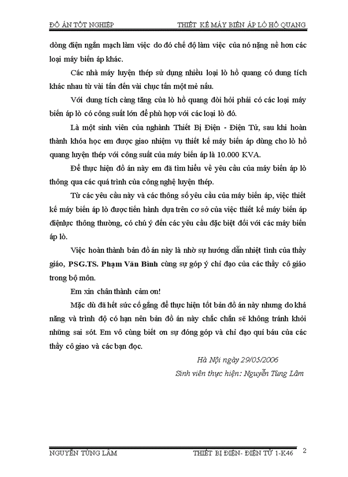 image for page Thiết kế máy biến áp lò hồ quang