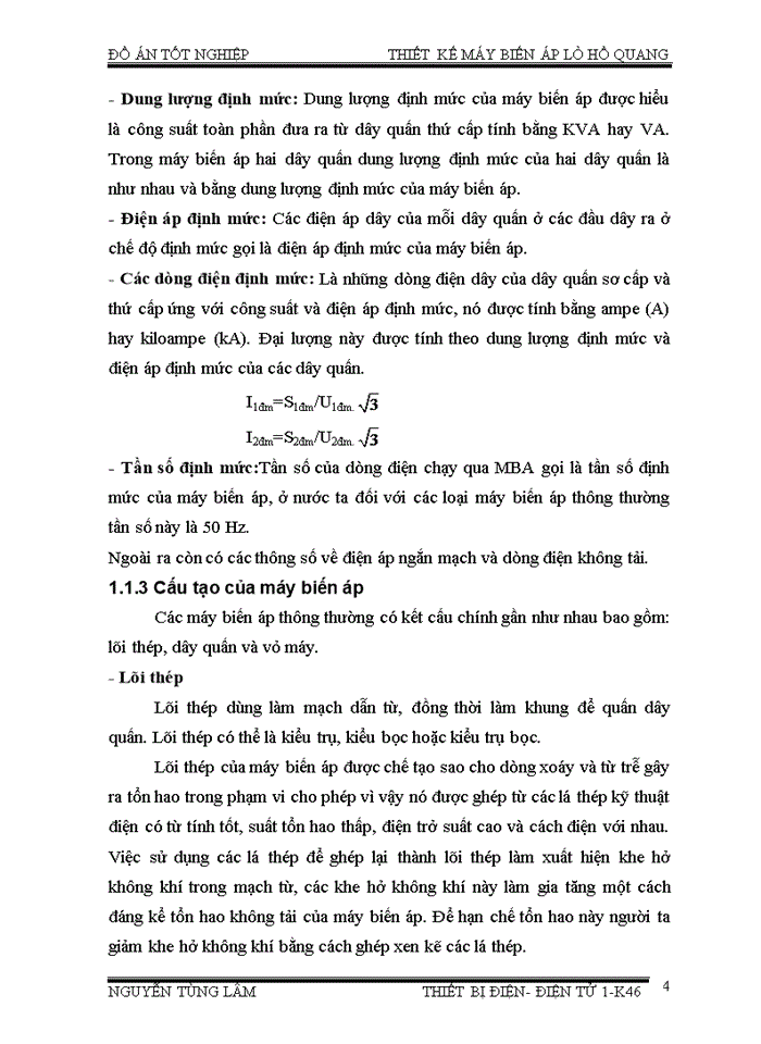 image for page Thiết kế máy biến áp lò hồ quang