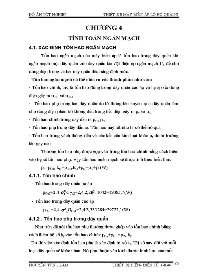 image for page Thiết kế máy biến áp lò hồ quang