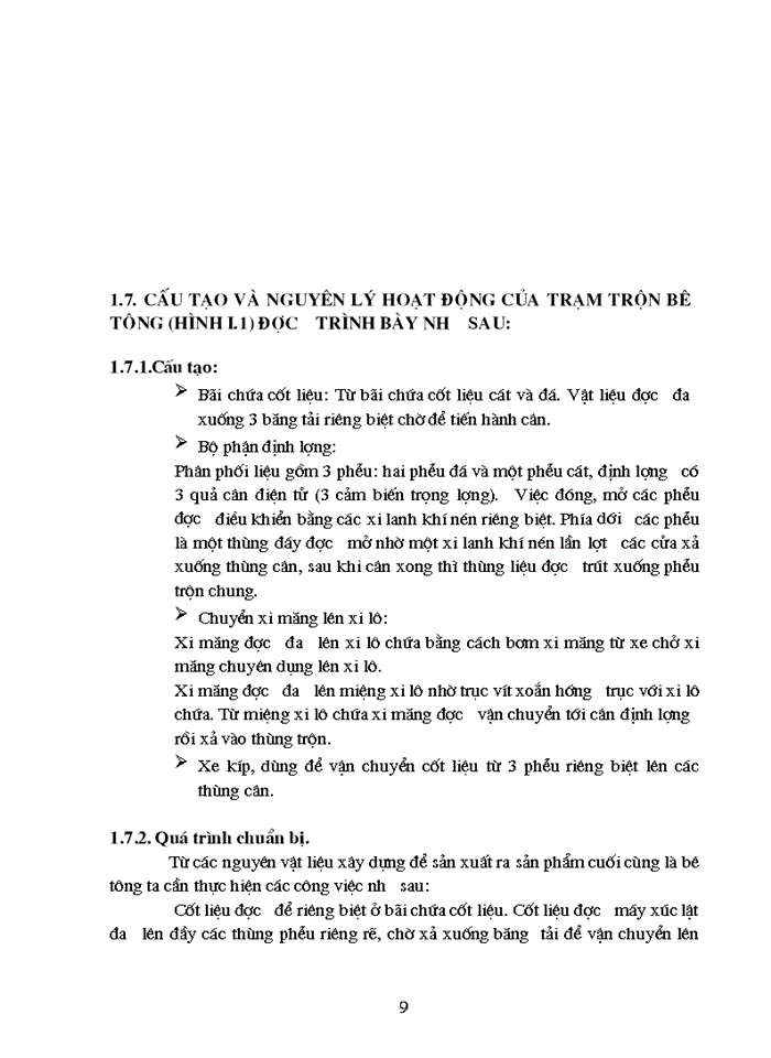 image for page Thuyết minh nguyên lý hoạt động của mạch điều khiển trạm trộn bê tông và chức năng các phần tử của trạm