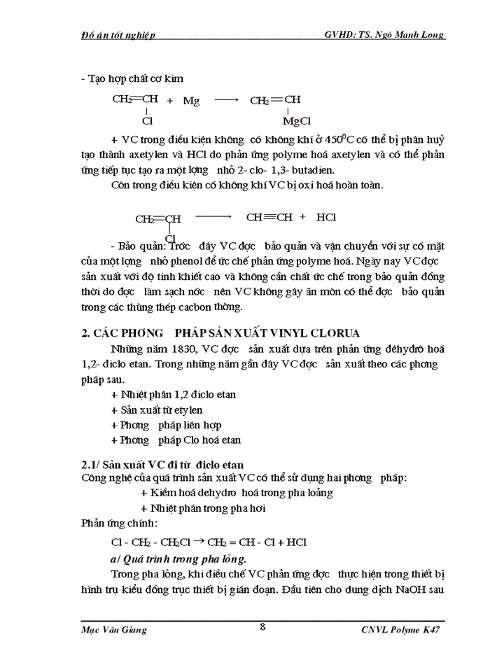 image for page Thiết kế phân xưởng sản xuất PVC công suất 1000 tấn/năm