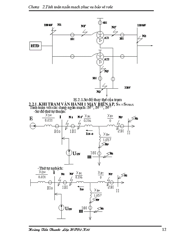 image for page Tính toán ngắn mạch phục vụ bảo vệ rơle