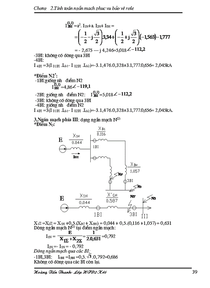 image for page Tính toán ngắn mạch phục vụ bảo vệ rơle
