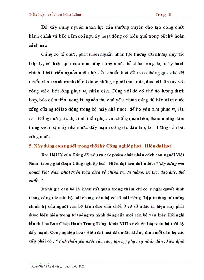 image for page Xây dựng và sử dụng nguồn nhân lực trong quá trình CNH - HDH Đất Nước